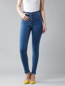 DOLCE CRUDO - Blue Skinny High Rise Denim Jeans